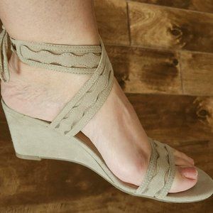 Marc Fisher 'Journal' Suede Wedge Sandals. 7M